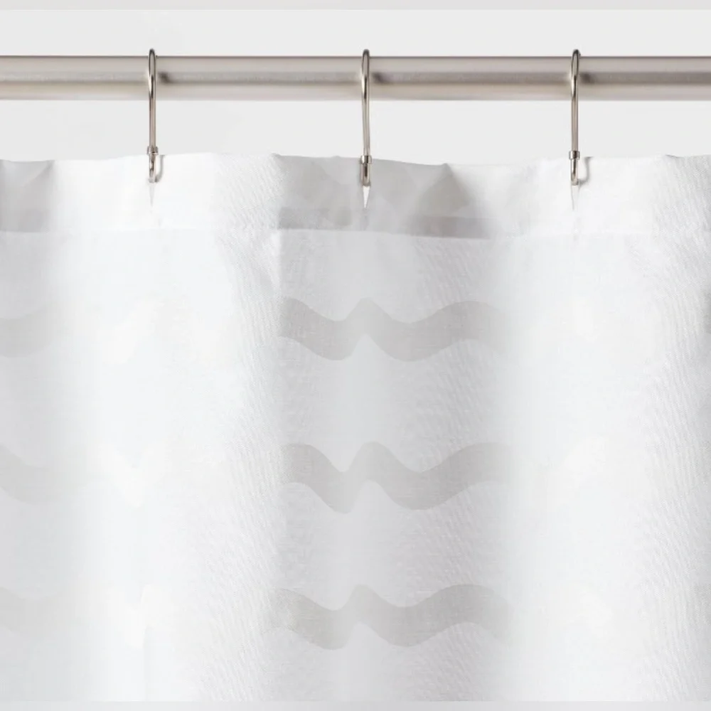 NEW Pillowfort - White Wave Kid’s Shower Curtain